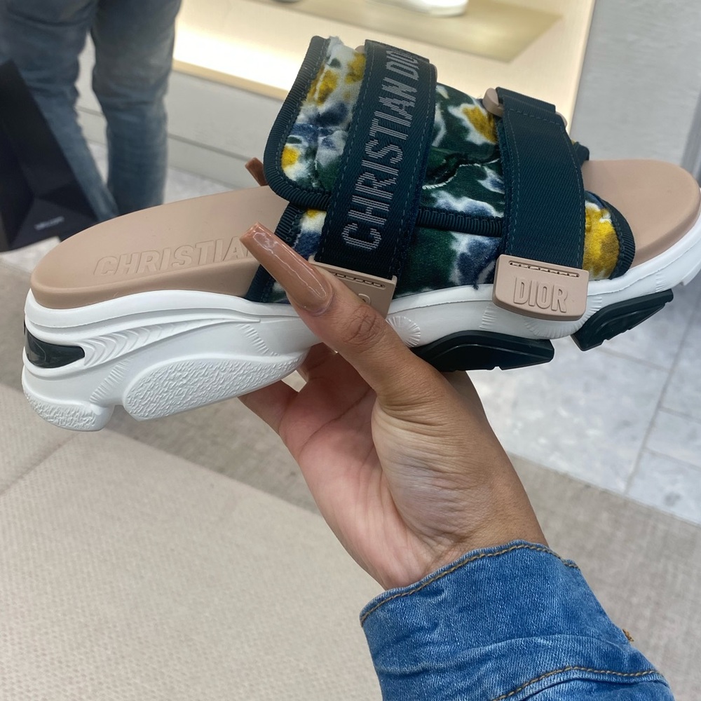 NEW CHRISTIAN DIOR SLIDES  (Still have receipts)